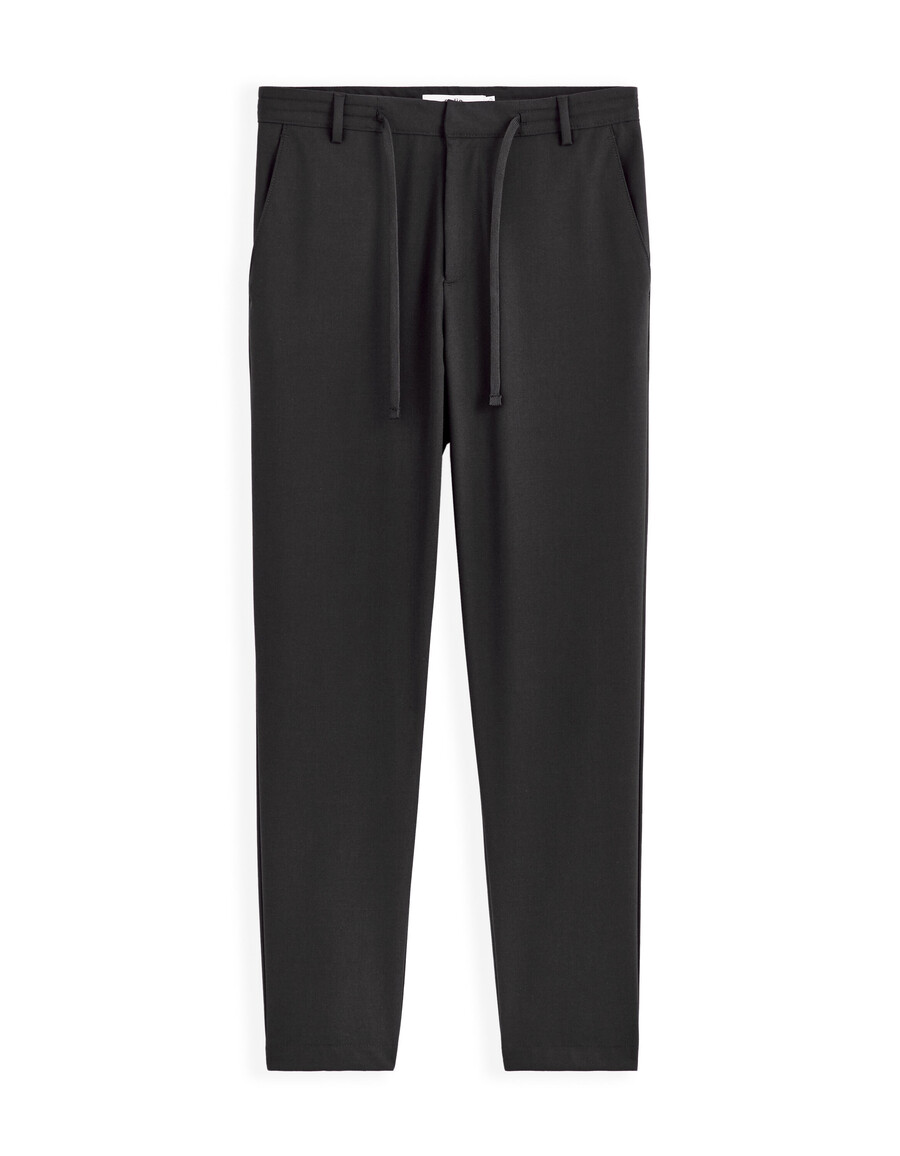 pantalones negros ajustados y elásticos de 78 de largo para todo el día
