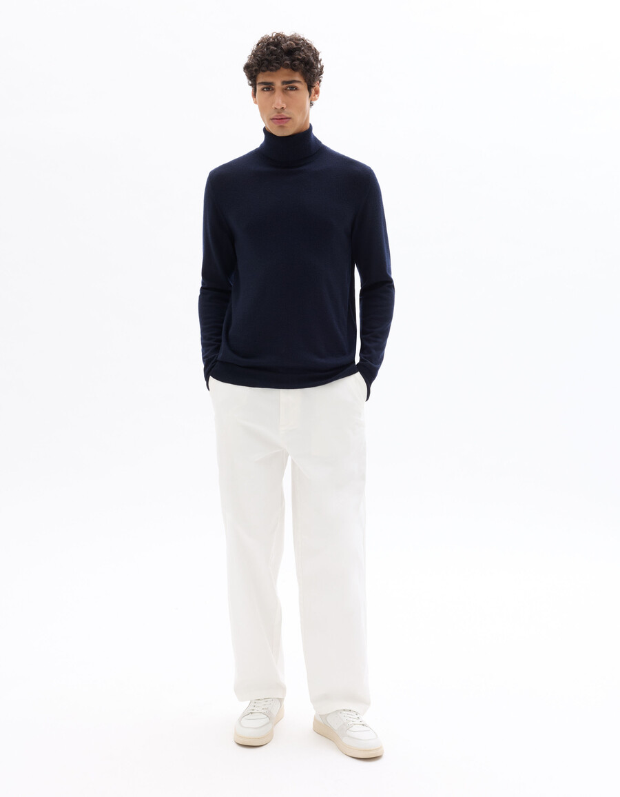 pantalones chinos holgados de algodón elástico