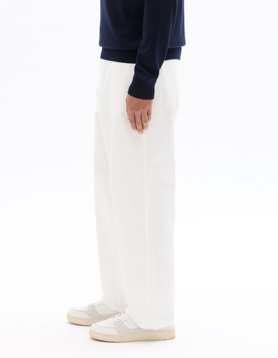 pantalones chinos holgados de algodón elástico