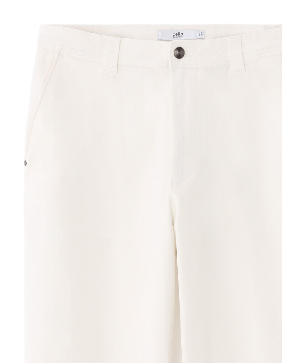 pantalones chinos holgados de algodón elástico