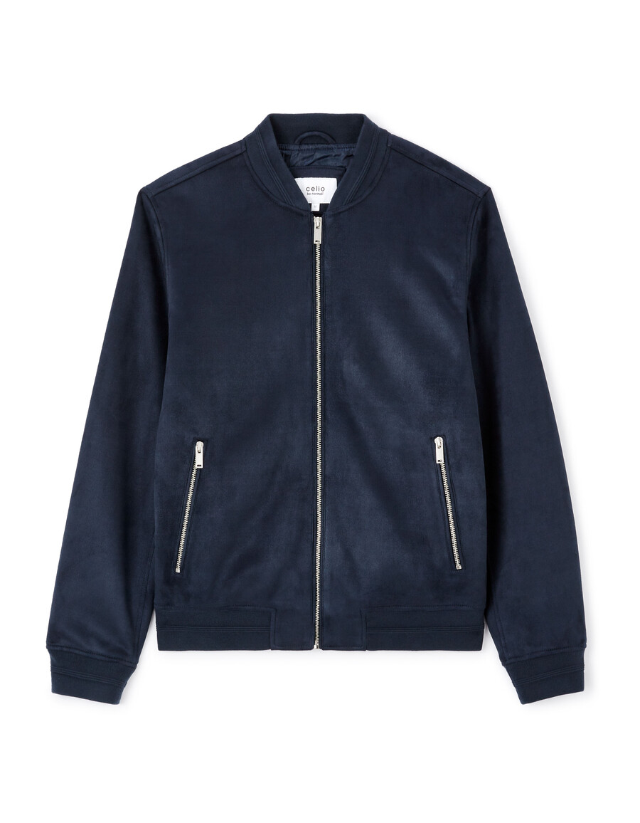 chaqueta con cuello de bombardero