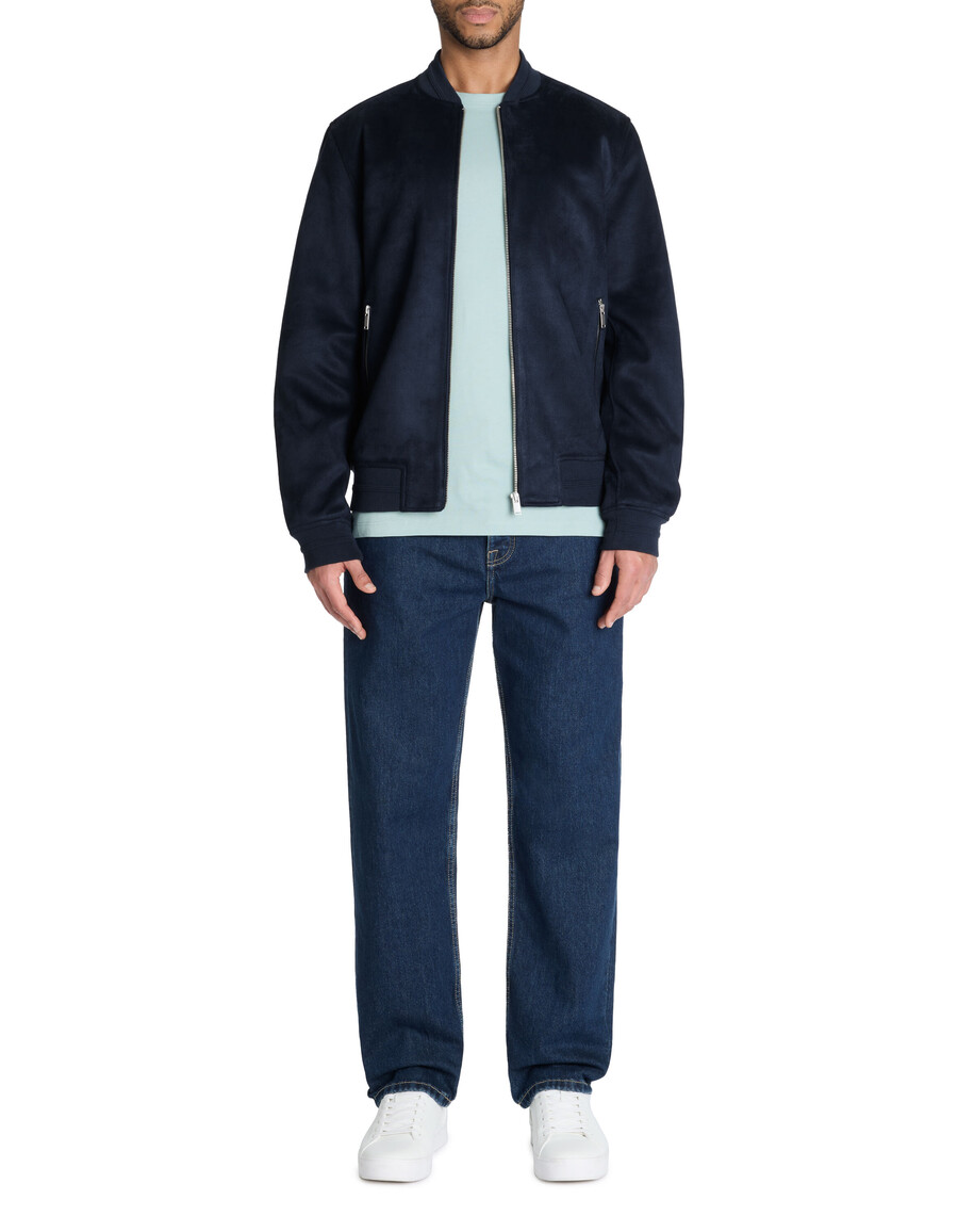chaqueta con cuello de bombardero