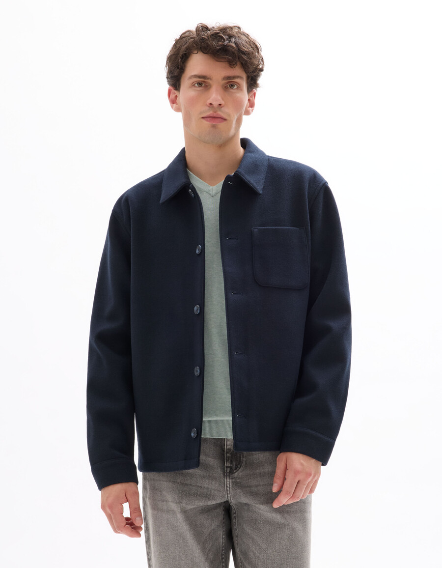 chaqueta de mezcla de lana sin forro woolness