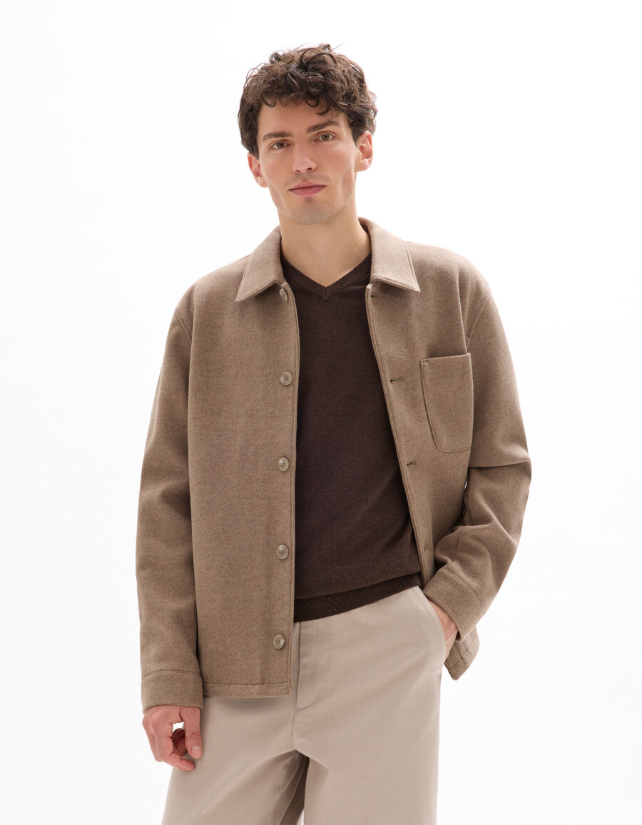 chaqueta de mezcla de lana sin forro woolness
