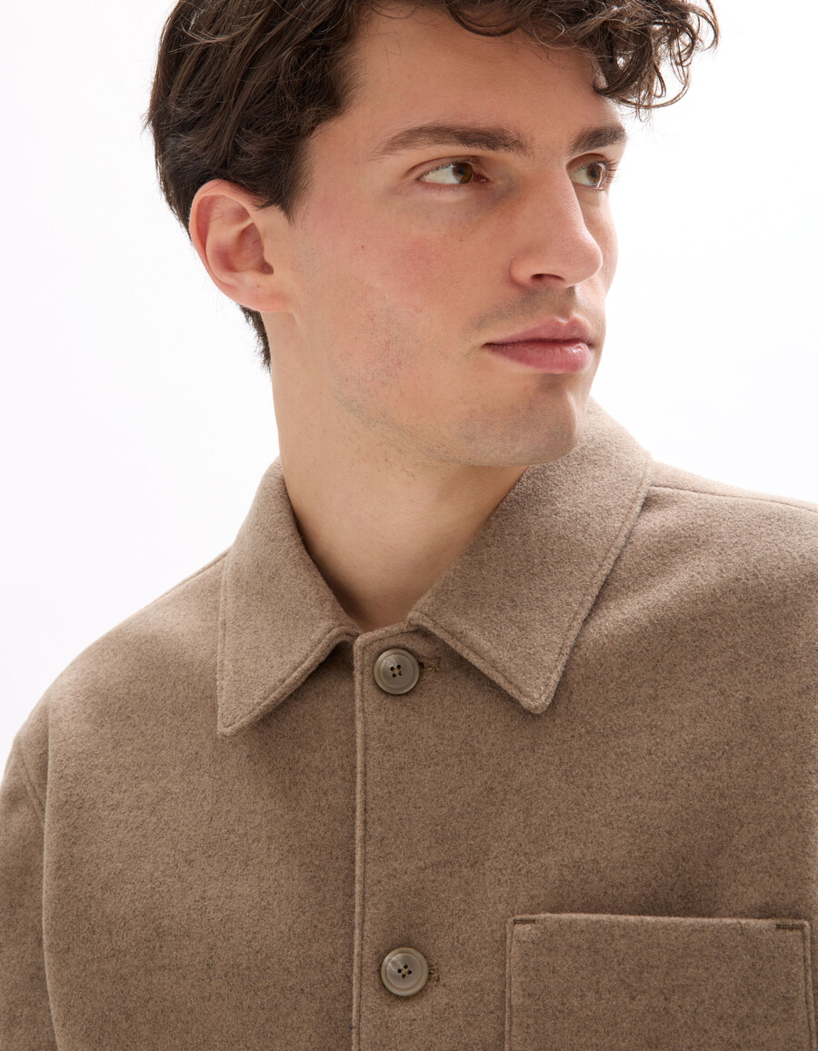 chaqueta de mezcla de lana sin forro woolness