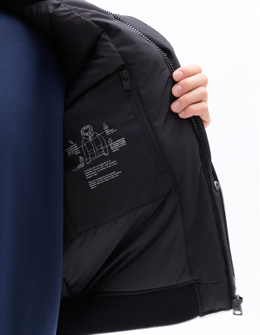 chaqueta con capucha para clima frío extremo dualtech down and feather