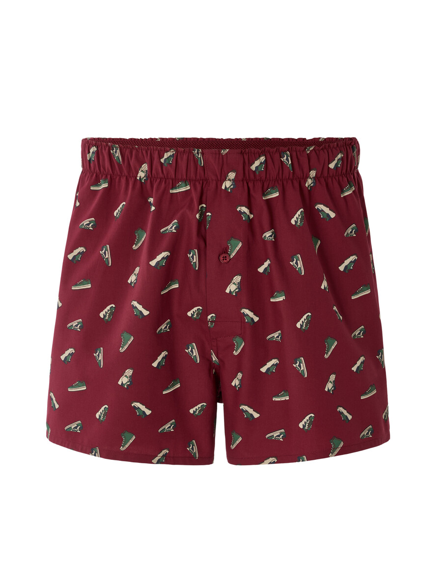 calzoncillos bóxer 100 algodón con estampado de zapatillas