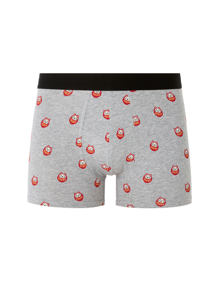 calzoncillos bóxer con estampado de gato de la suerte