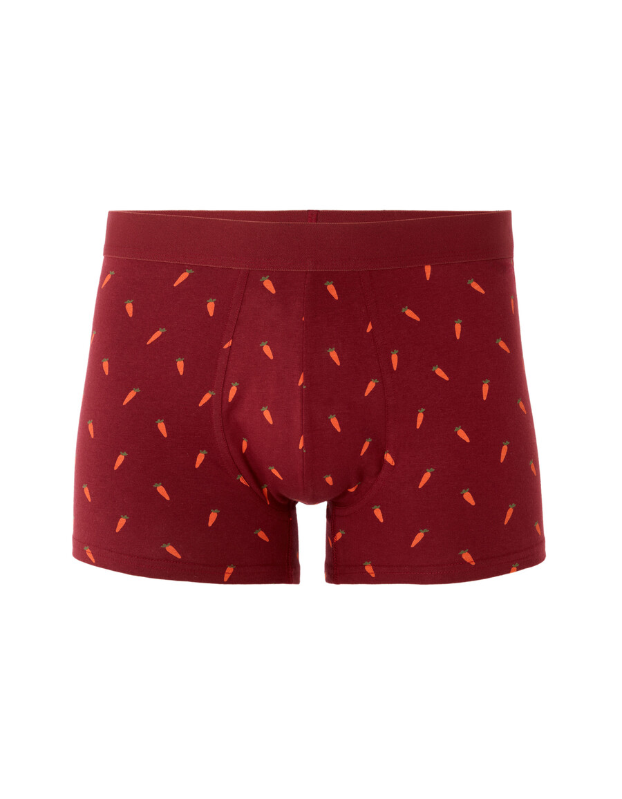 calzoncillos bóxer con estampado de zanahoria