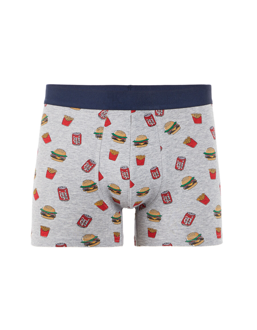 set de regalo dúo de bóxers y calcetines con menú navideño