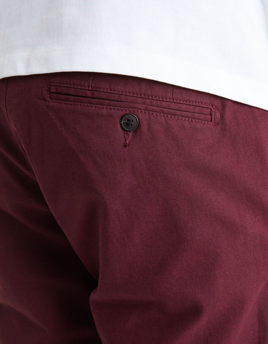pantalones chinos rectos de algodón elástico
