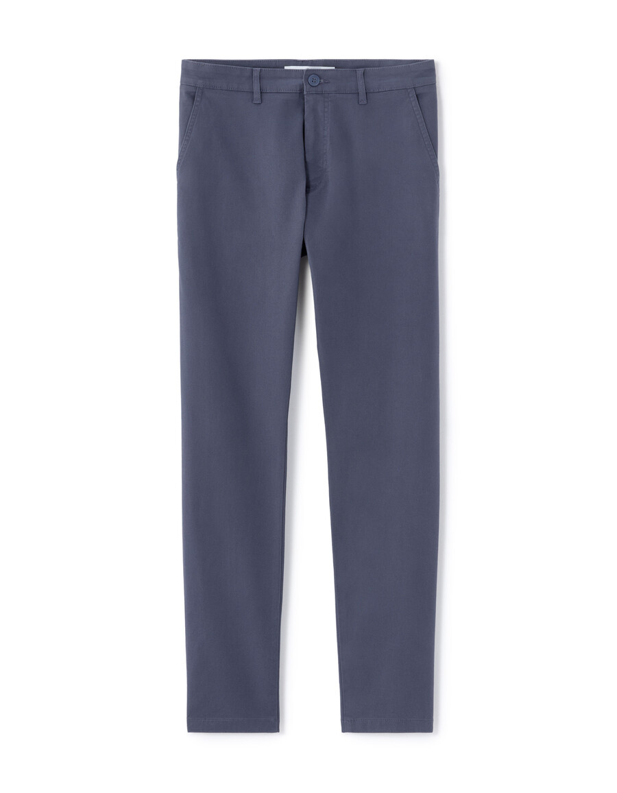pantalones chinos ajustados de algodón elástico