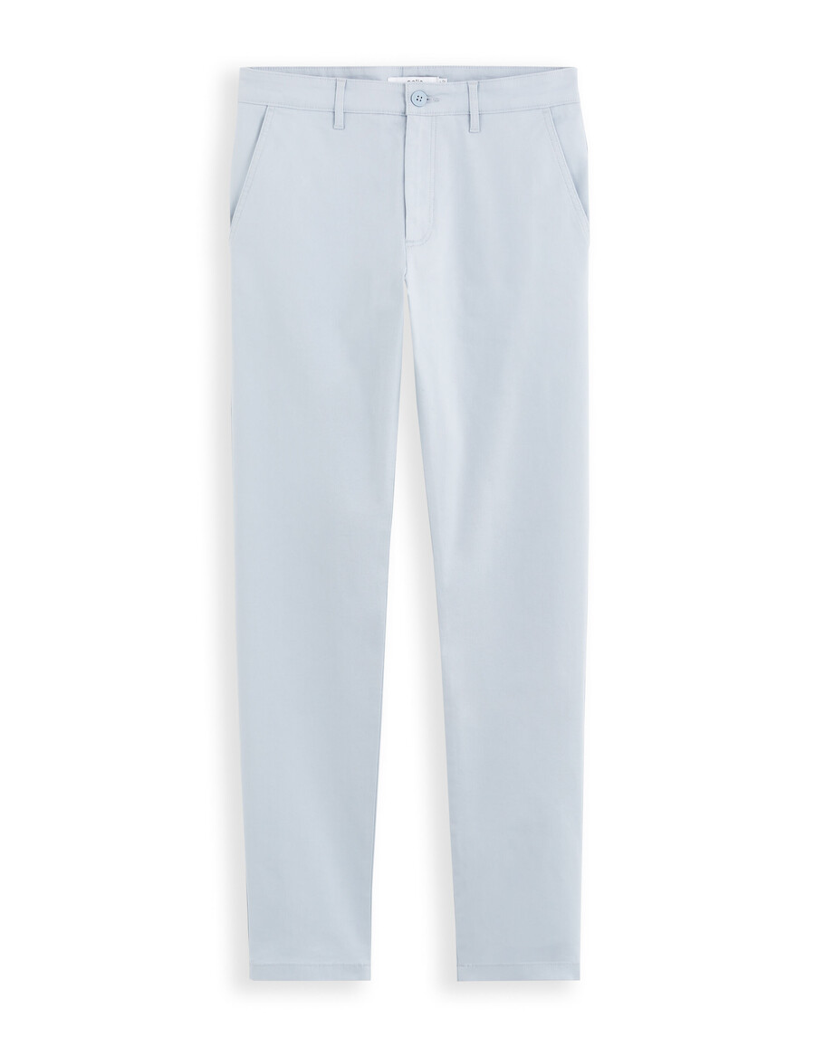 pantalones chinos ajustados de algodón elástico