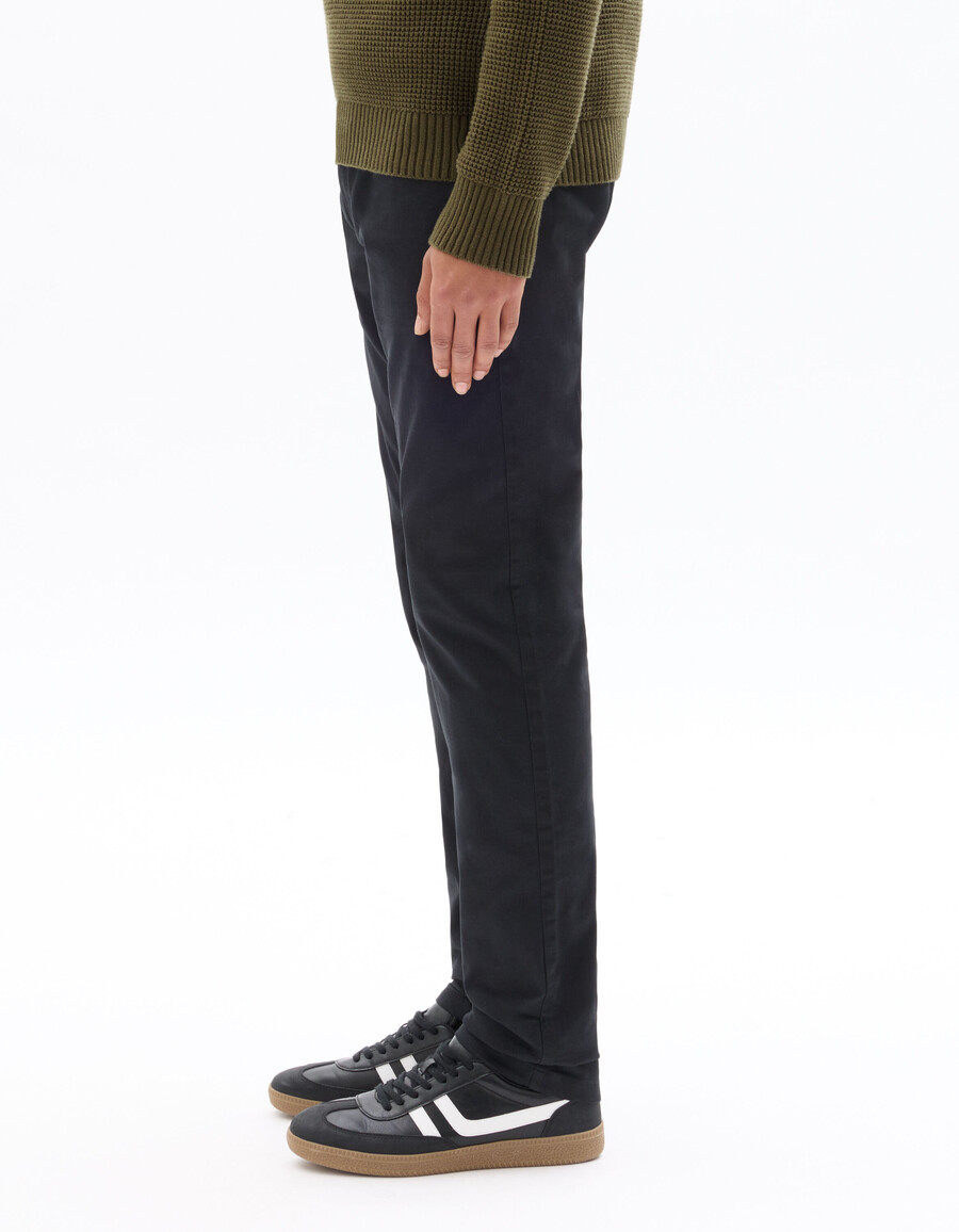 pantalones chinos ajustados de algodón elástico largos cortos y largos