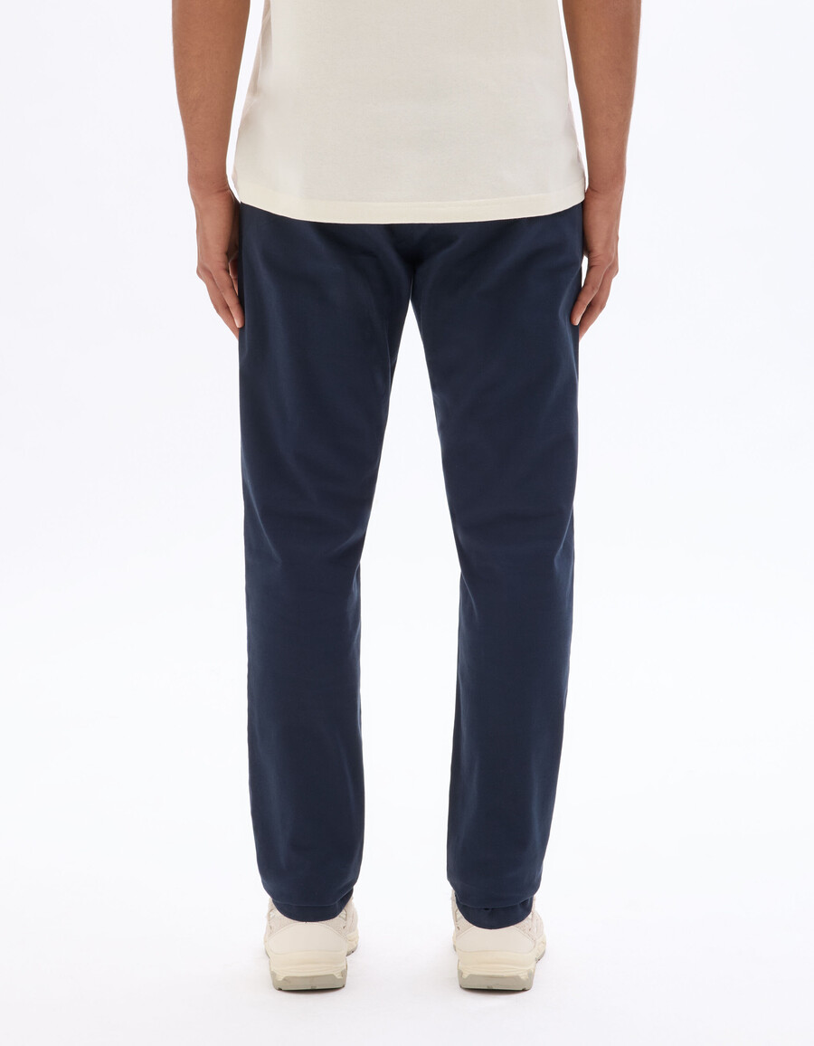 pantalones chinos rectos de algodón elástico largo cortolargo