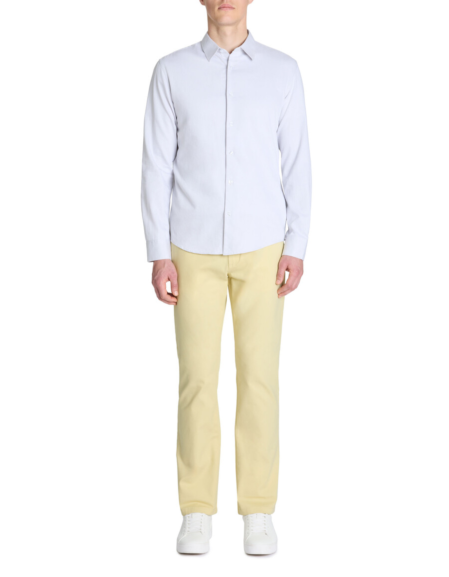 pantalones chinos rectos de algodón elástico