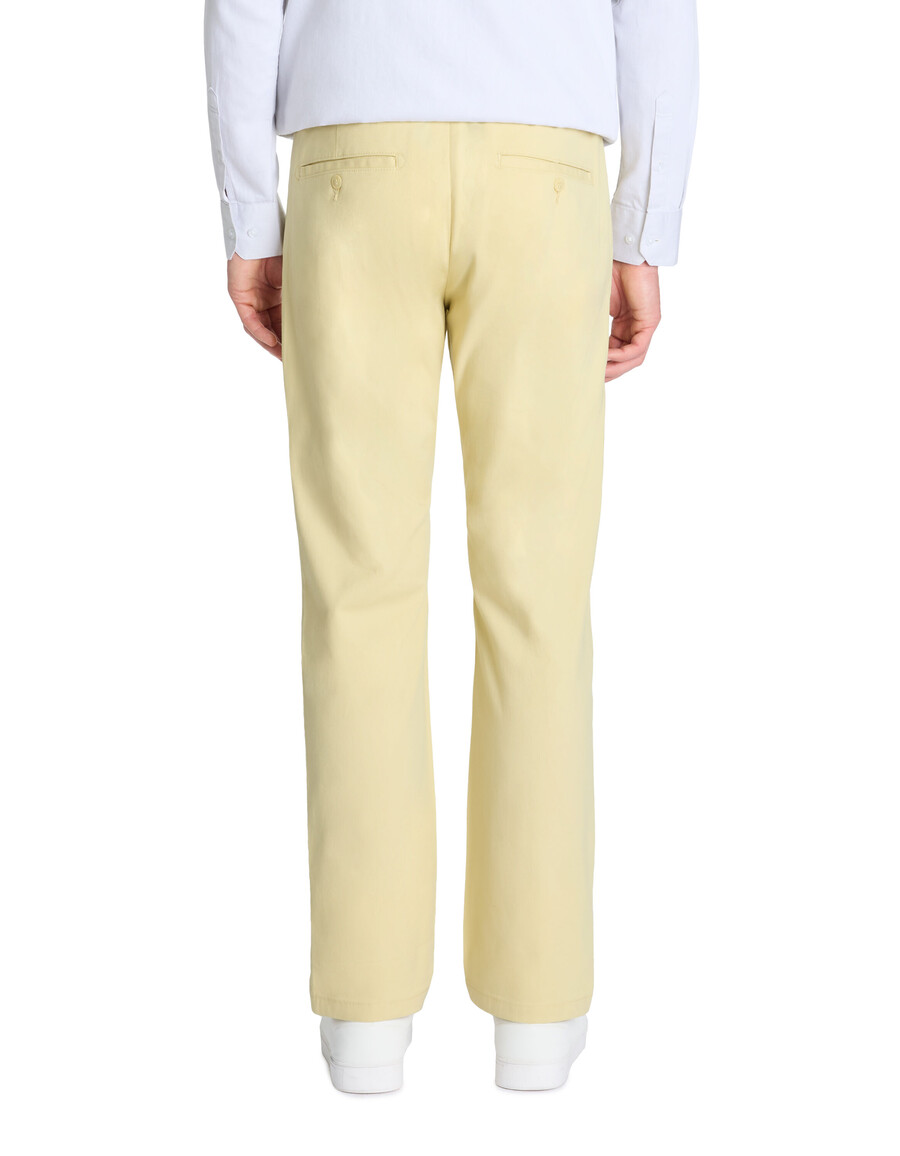 pantalones chinos rectos de algodón elástico