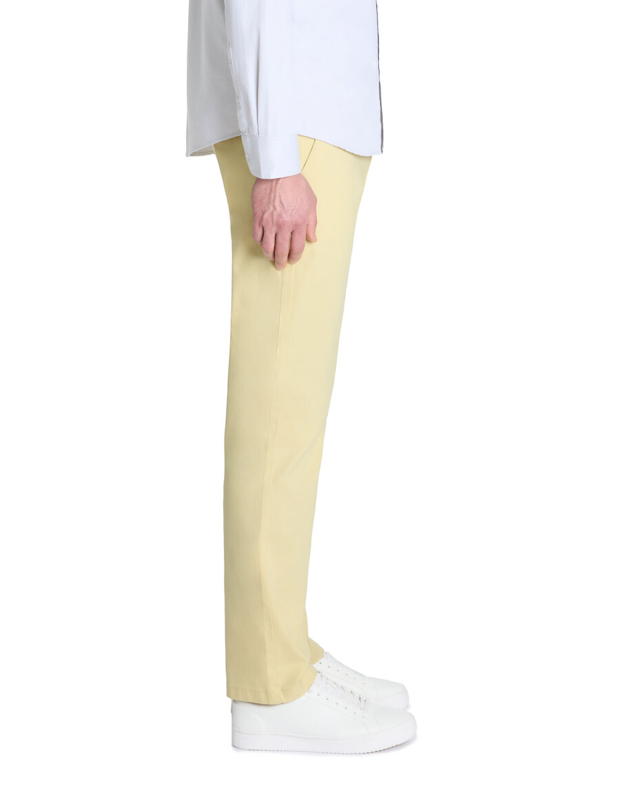 pantalones chinos rectos de algodón elástico