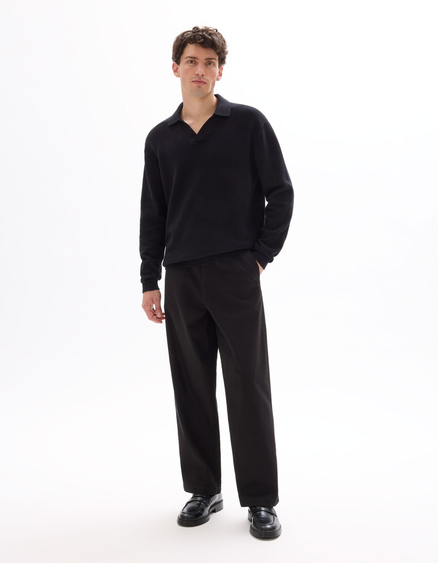 pantalones chinos holgados 100 algodón