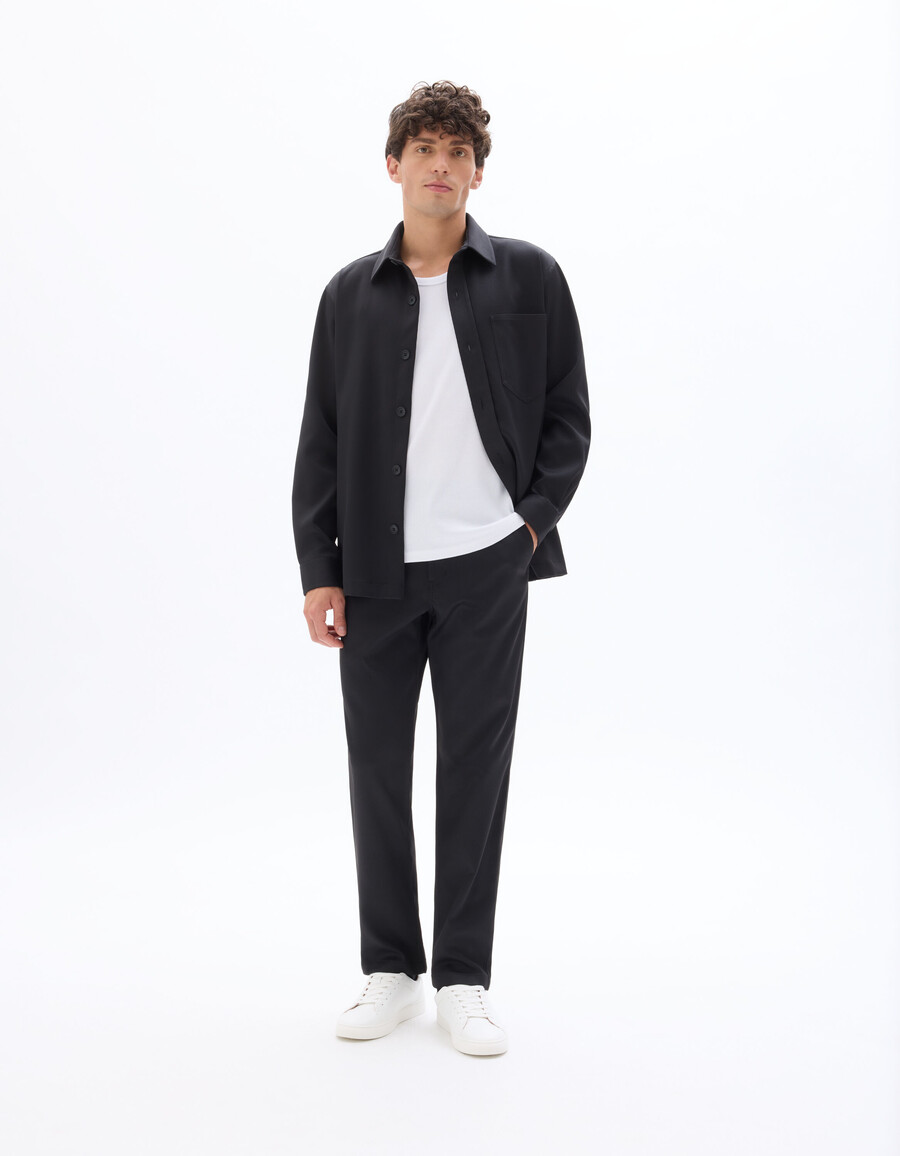 pantalones chinos rectos y lisos