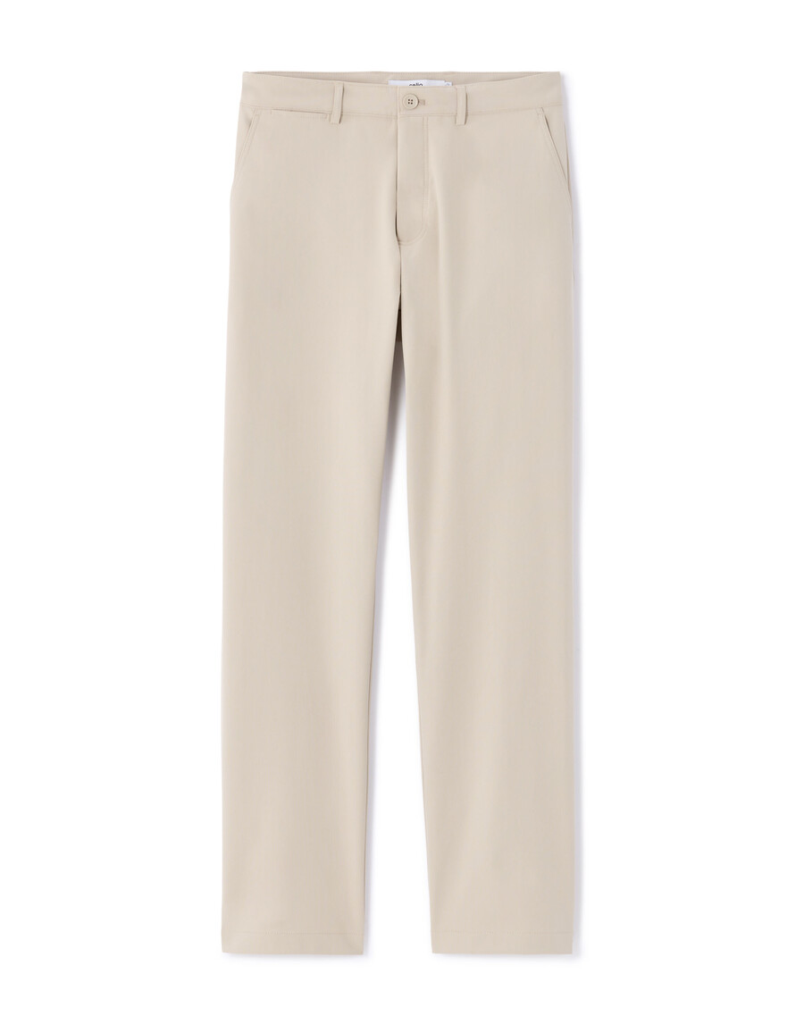 pantalones chinos de punto técnico elástico