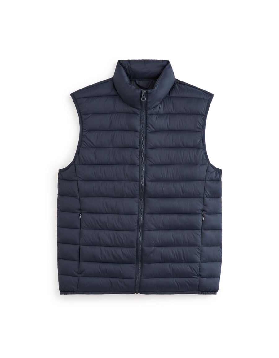 chaqueta ligera de plumón sin mangas