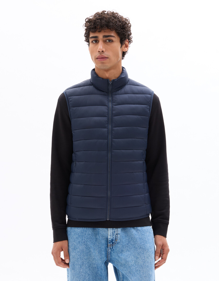 chaqueta ligera de plumón sin mangas