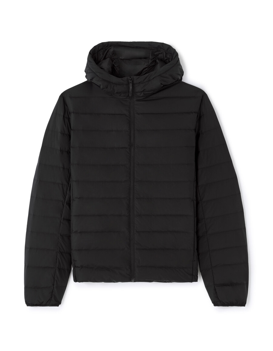 chaqueta ligera de plumón con capucha downwarm