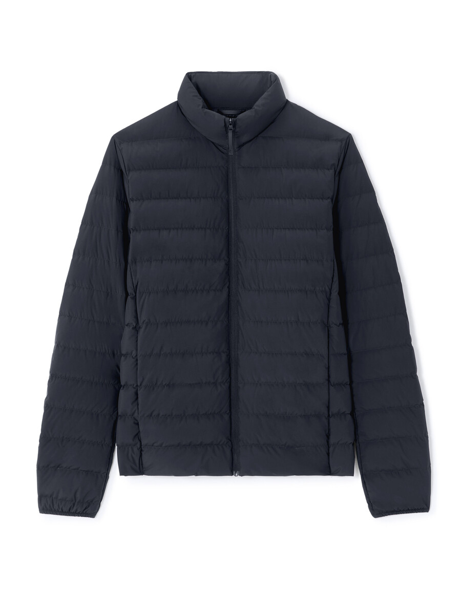 chaqueta ligera de plumón downwarm con mangas largas y cuello alto 90 plumón 10 plumas.