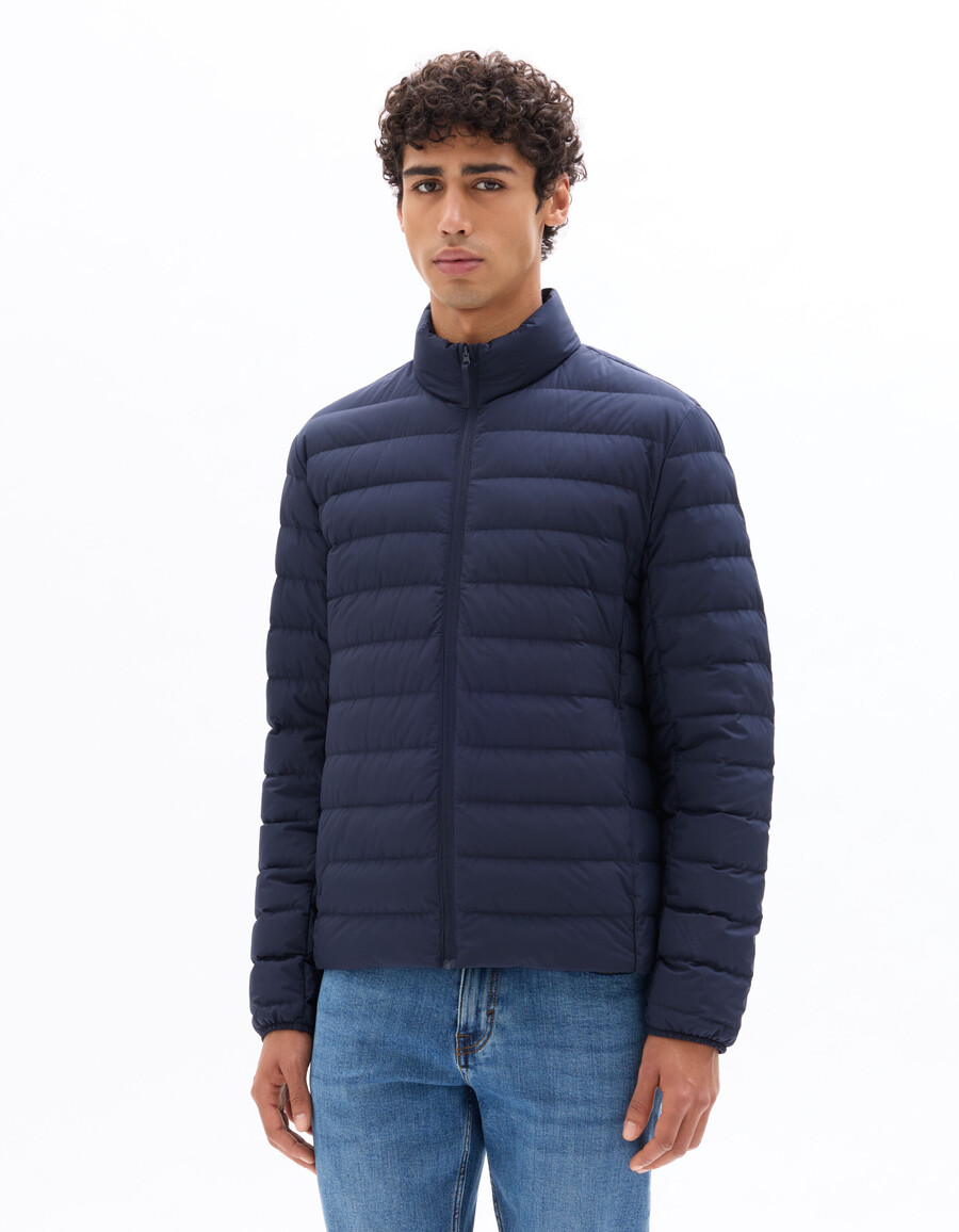chaqueta ligera de plumón downwarm con mangas largas y cuello alto 90 plumón 10 plumas.