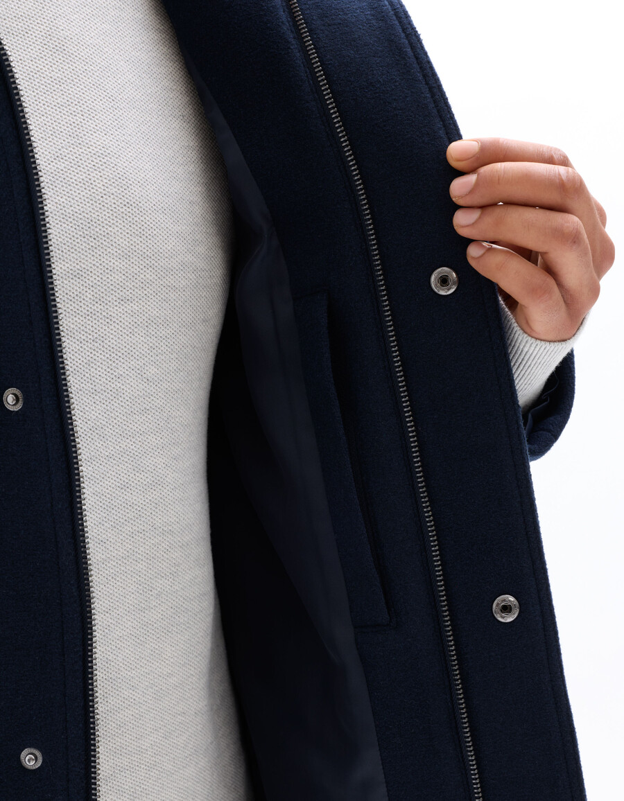 abrigo de cuello alto premium