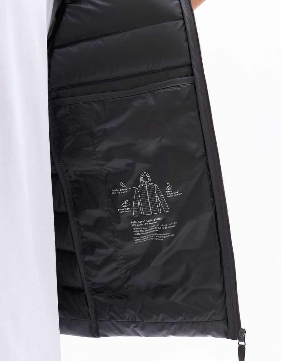 chaqueta ligera de plumón con capucha downwarm