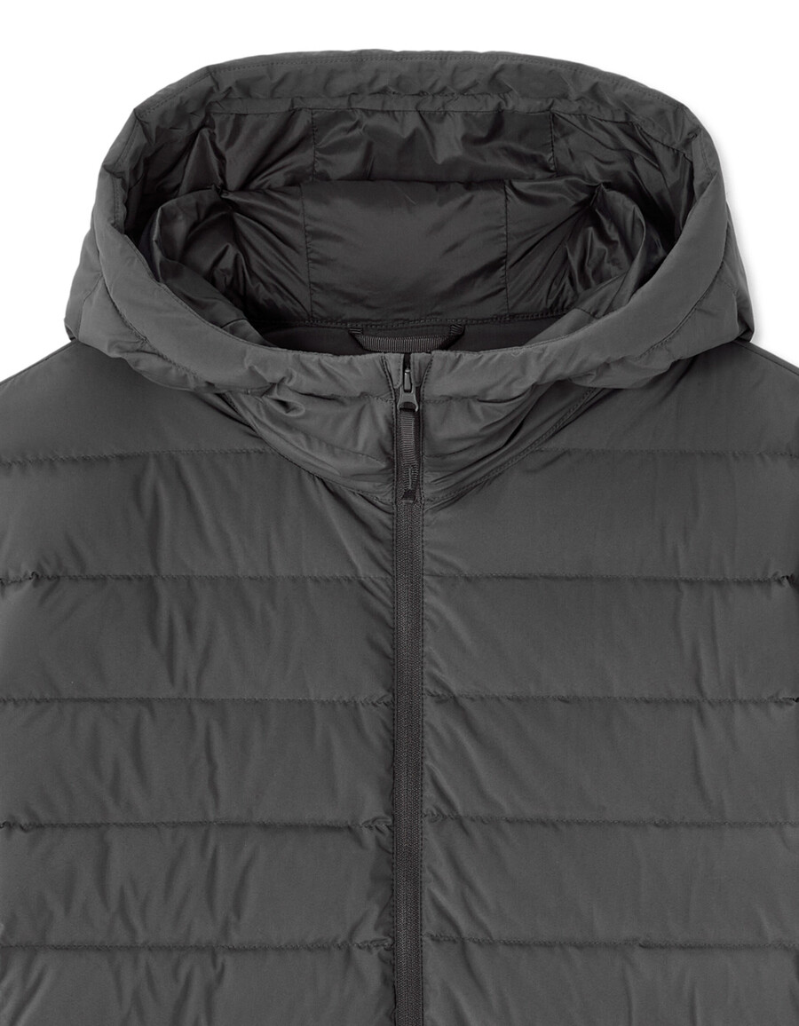 chaqueta ligera de plumón con capucha downwarm