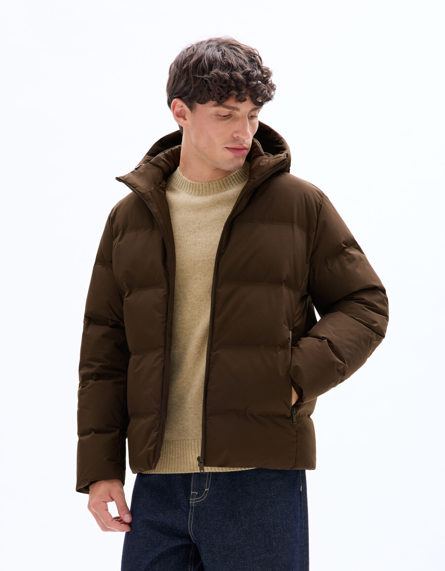 chaqueta acolchada downwarm sin costuras 90 plumón 10 plumas