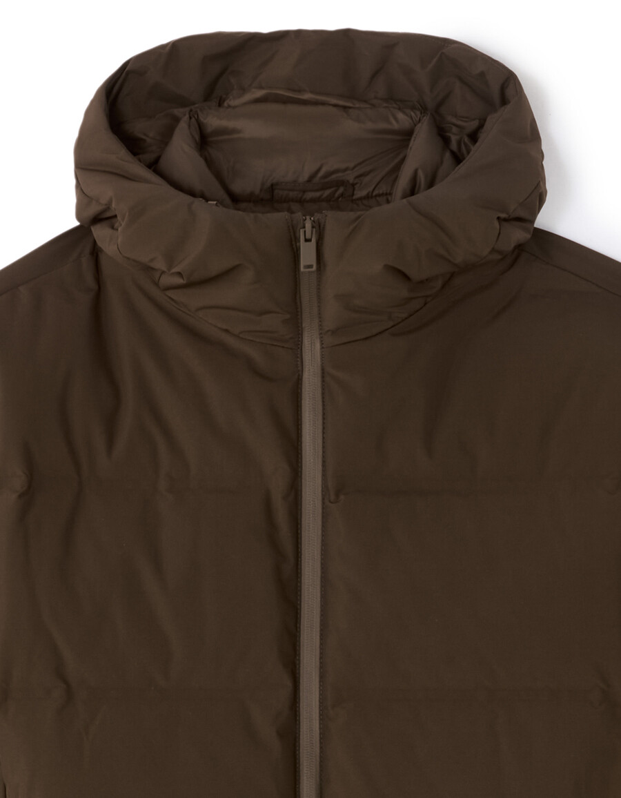 chaqueta acolchada downwarm sin costuras 90 plumón 10 plumas