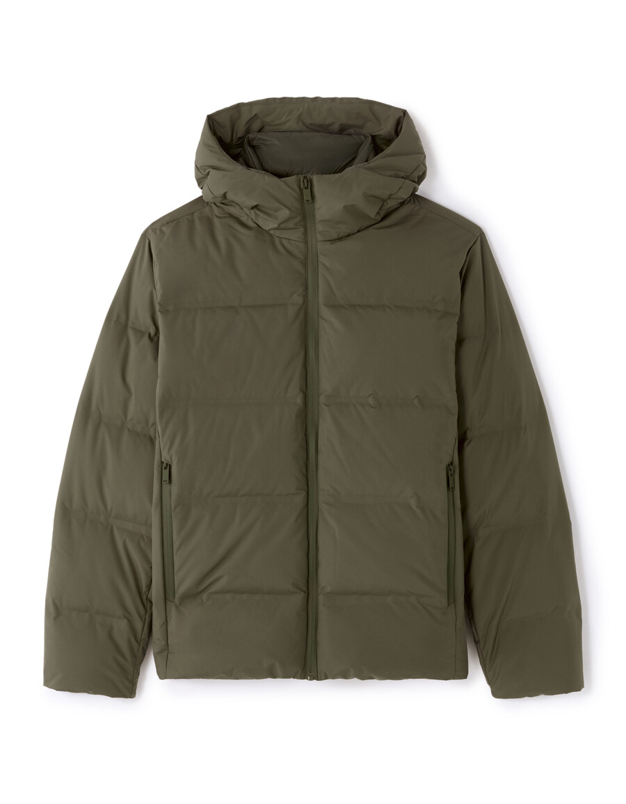 chaqueta acolchada downwarm sin costuras 90 plumón 10 plumas