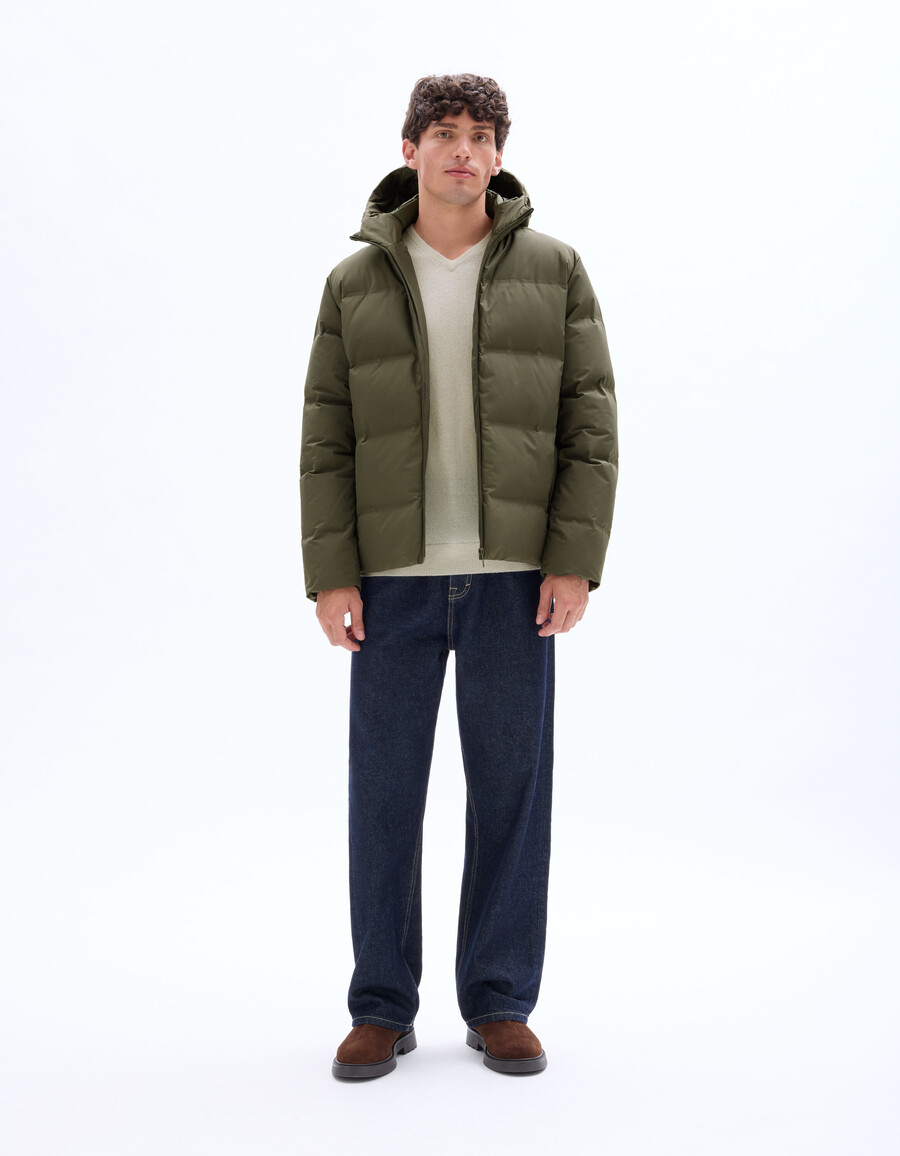 chaqueta acolchada downwarm sin costuras 90 plumón 10 plumas