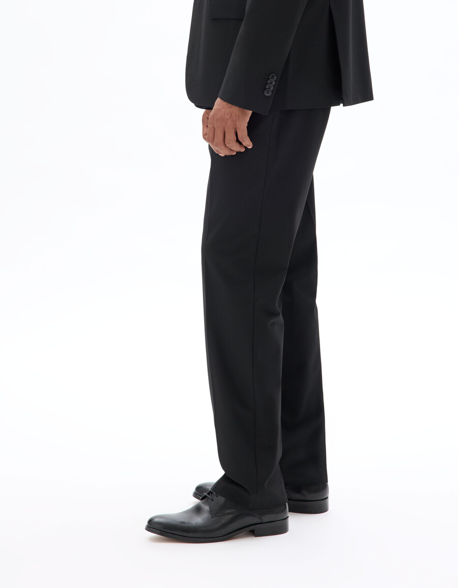 pantalones de traje bielásticos de corte regular