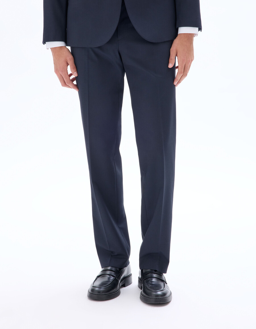 pantalones de traje bielásticos regulares