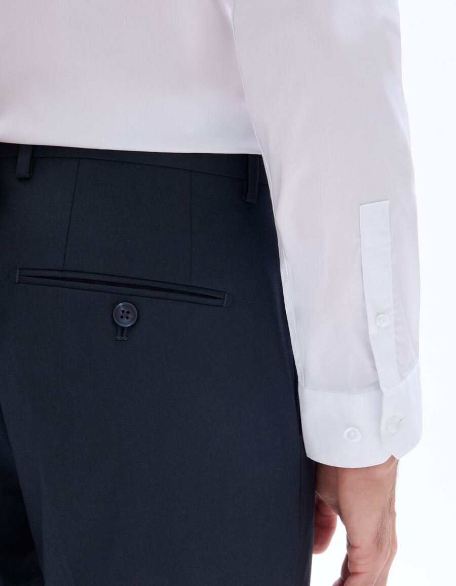 pantalones de traje bielásticos regulares
