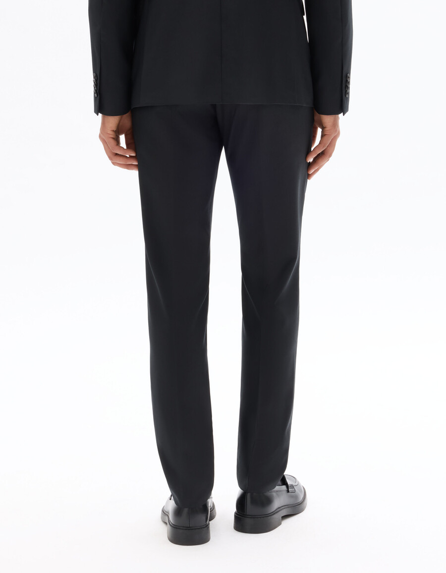pantalón de traje slim fit 100 lana