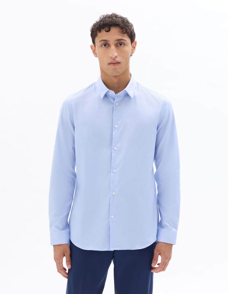 camisa oxford royal slim
