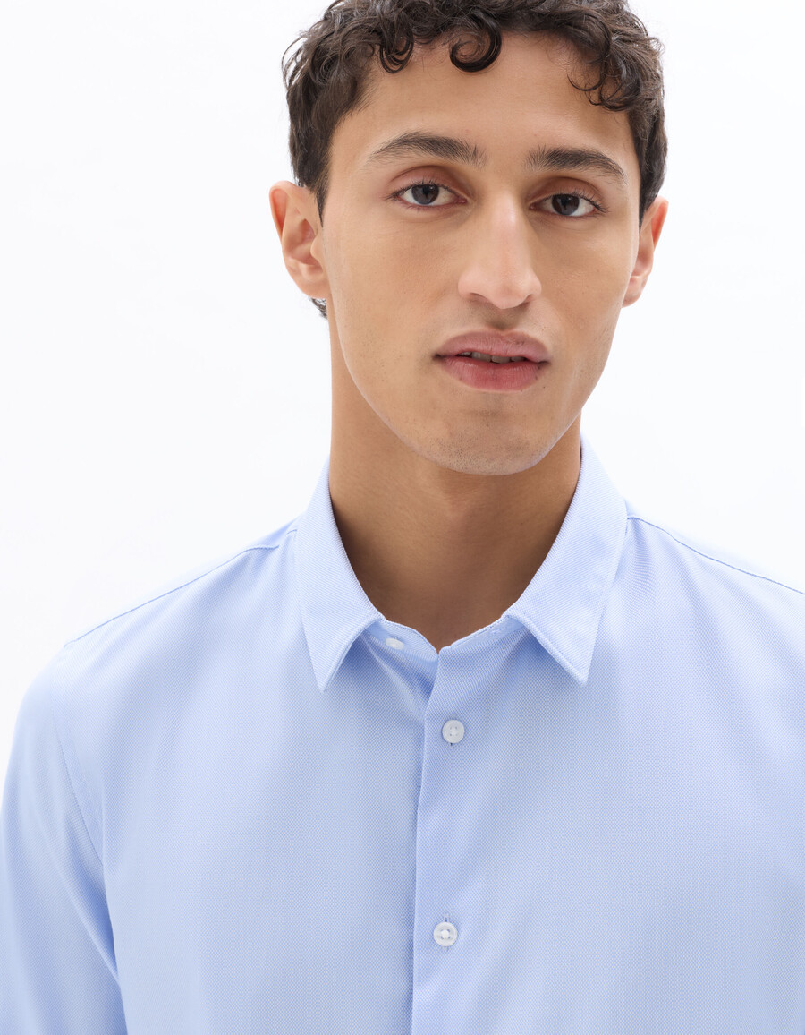 camisa oxford royal slim