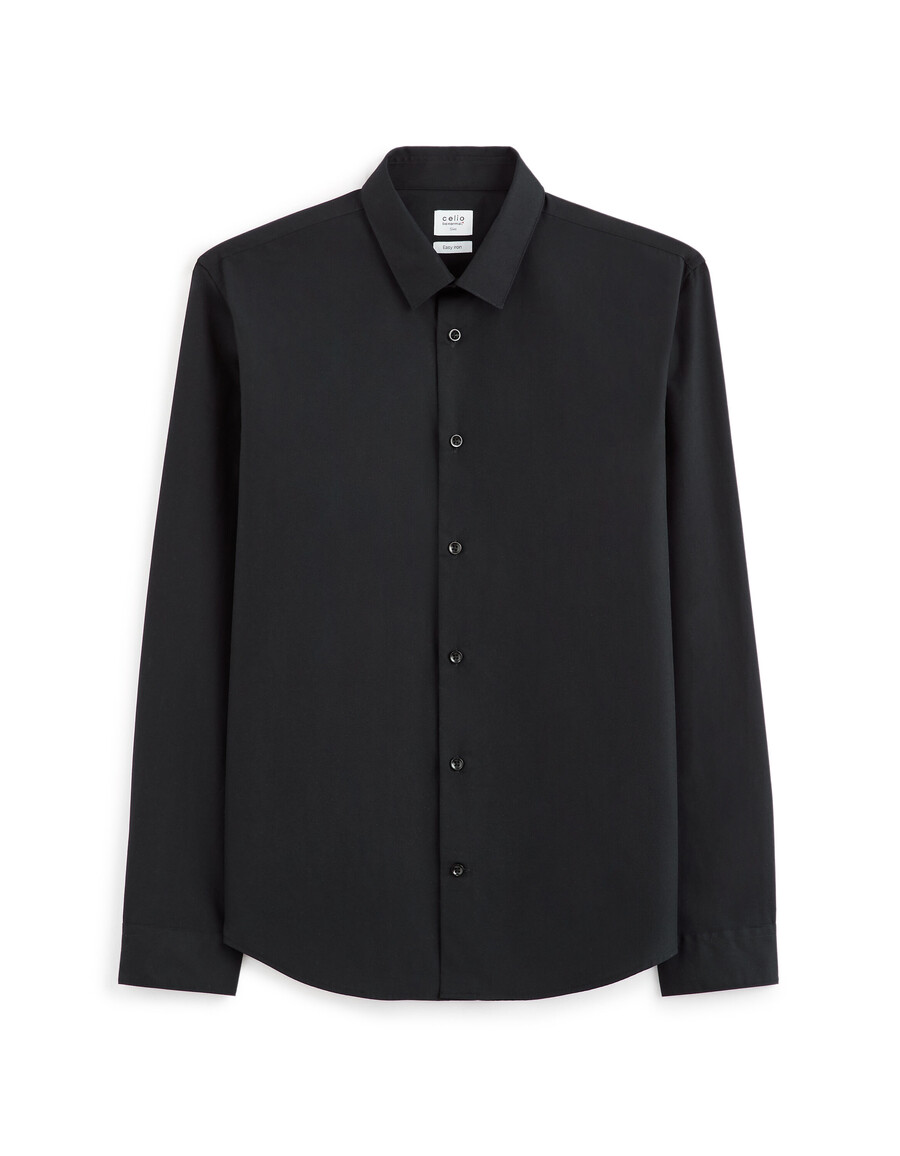 camisa slim fit 100 popelina de algodón