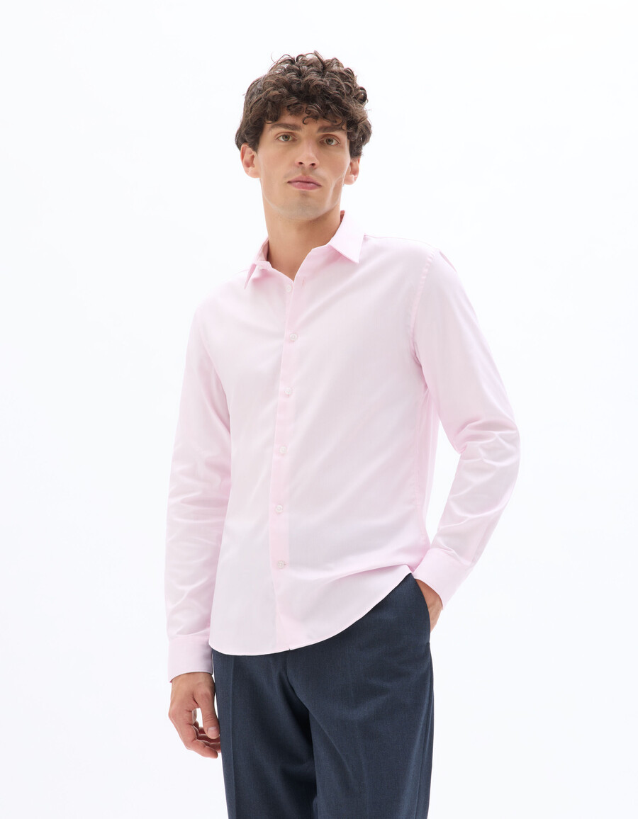 camisa oxford royal slim