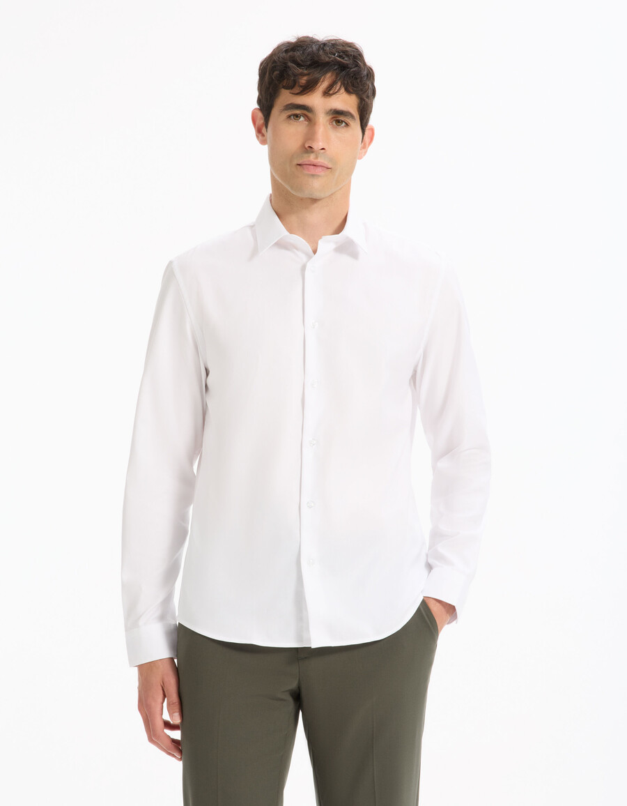camisa regular en royal oxford