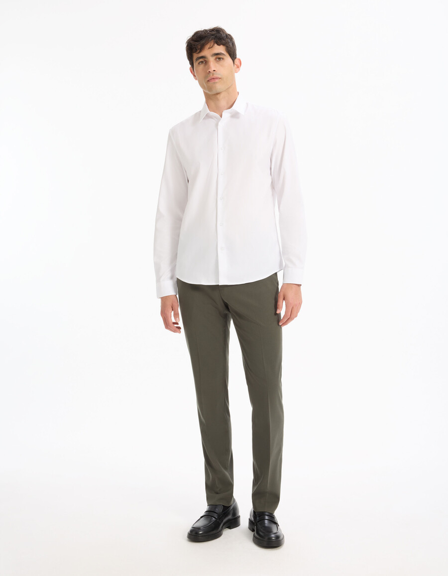 camisa regular en royal oxford