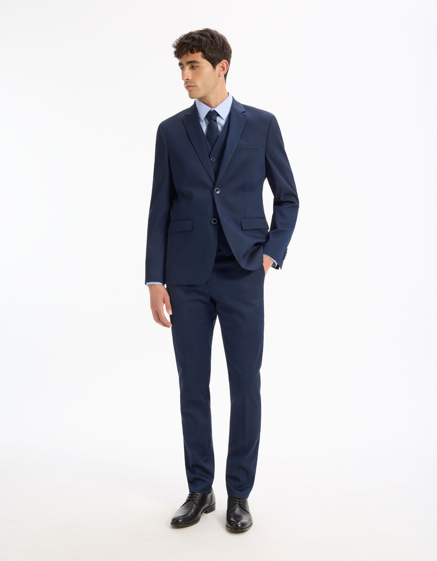 camisa oxford royal de corte regular
