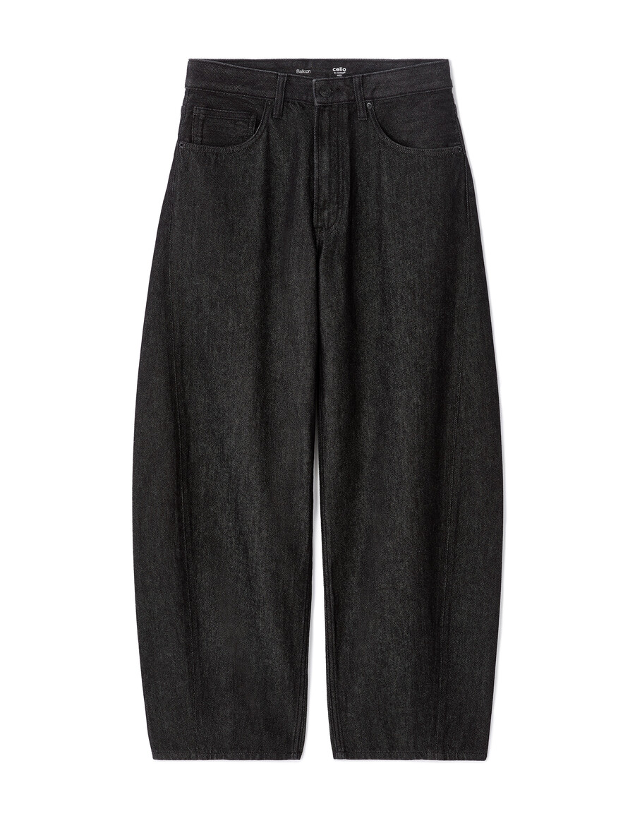 jeans de corte globo 100 algodón