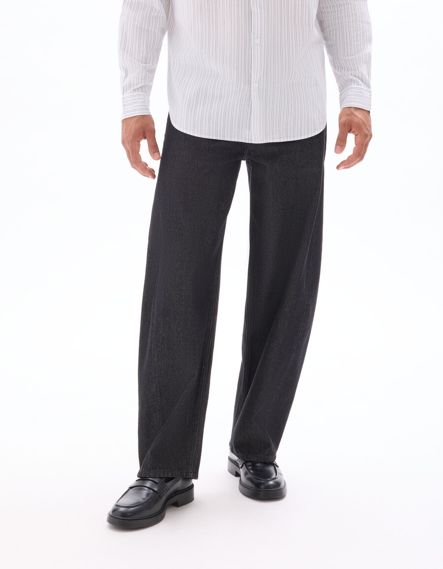 jeans de corte globo 100 algodón